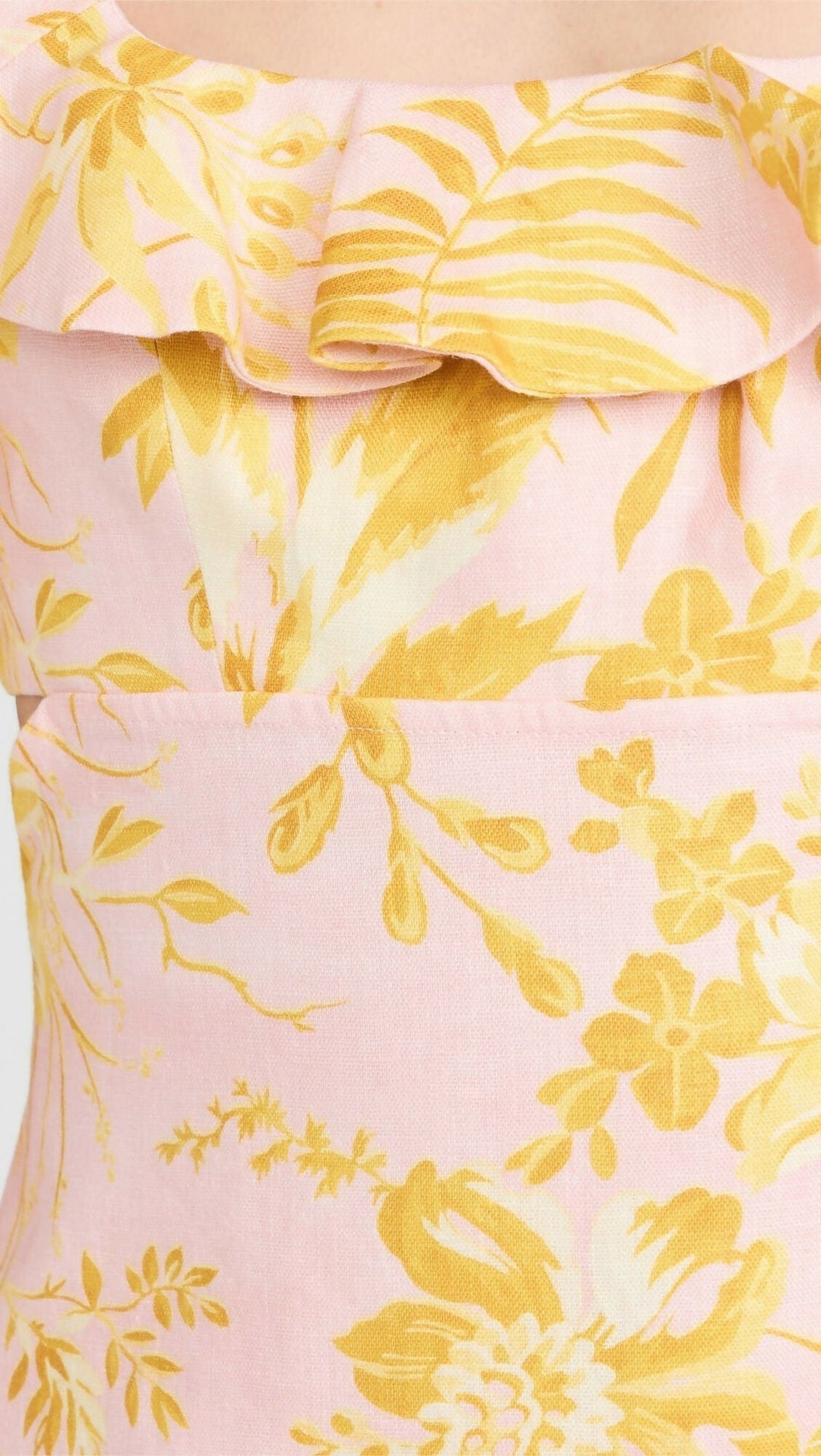 Zimmermann Golden Ruffle Mini Dress