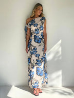 By Nicola Hayley Tie Maxi Dress Wakiki Floral