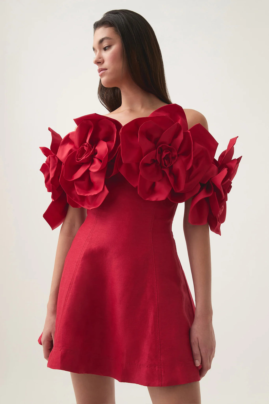 Aje Etta Mini Dress Scarlet Red