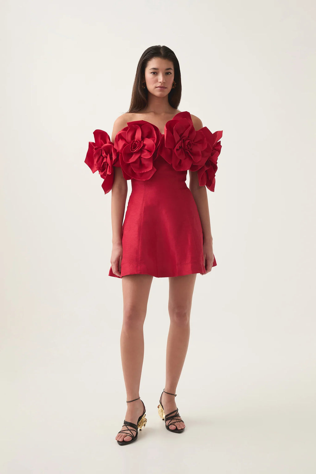 Aje Etta Mini Dress Scarlet Red