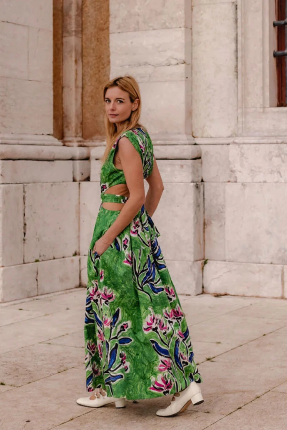 Aje Zorina Tie Midi Dress