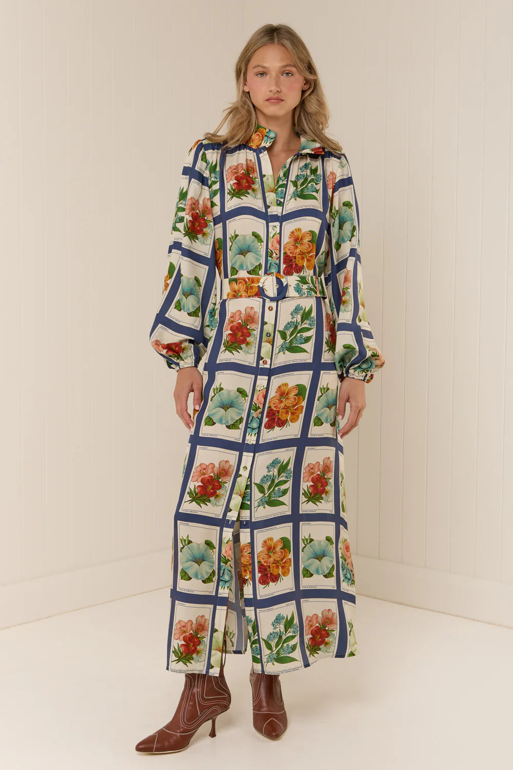 Palm Noosa Tessie Dress Vintage Botanical