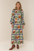 Palm Noosa Tessie Dress Vintage Botanical