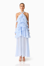 Elliatt Eliane Halter Neck Maxi Dress