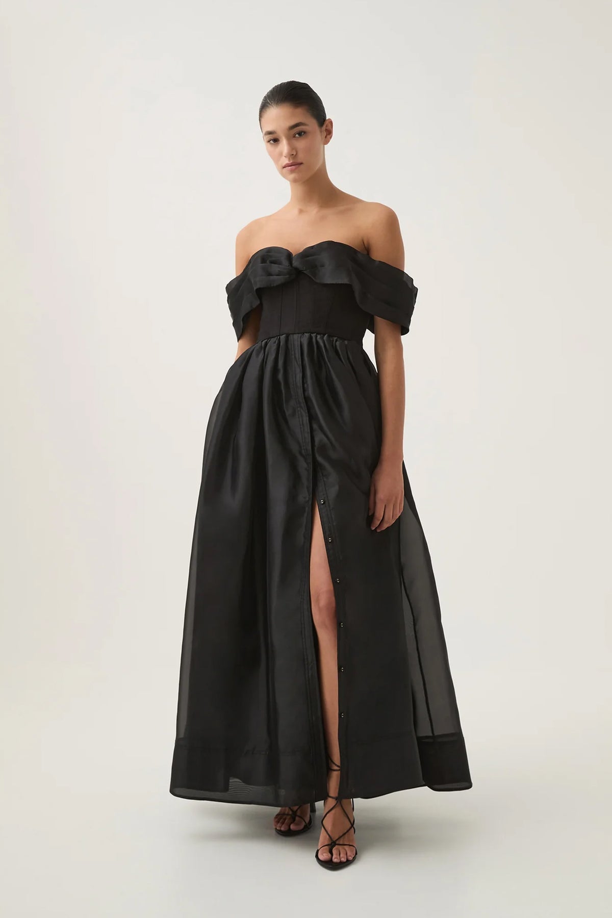 Aje Cordelia Corseted Maxi Dress