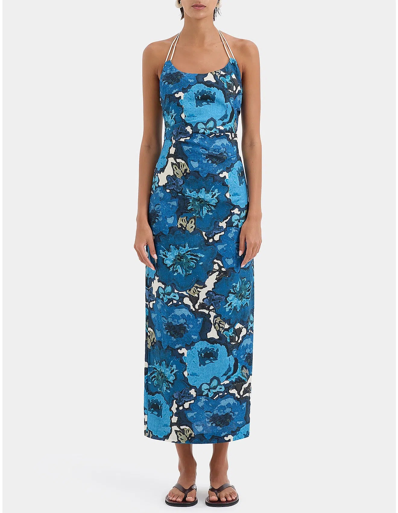 Sir The Label Camellia Midi Dress