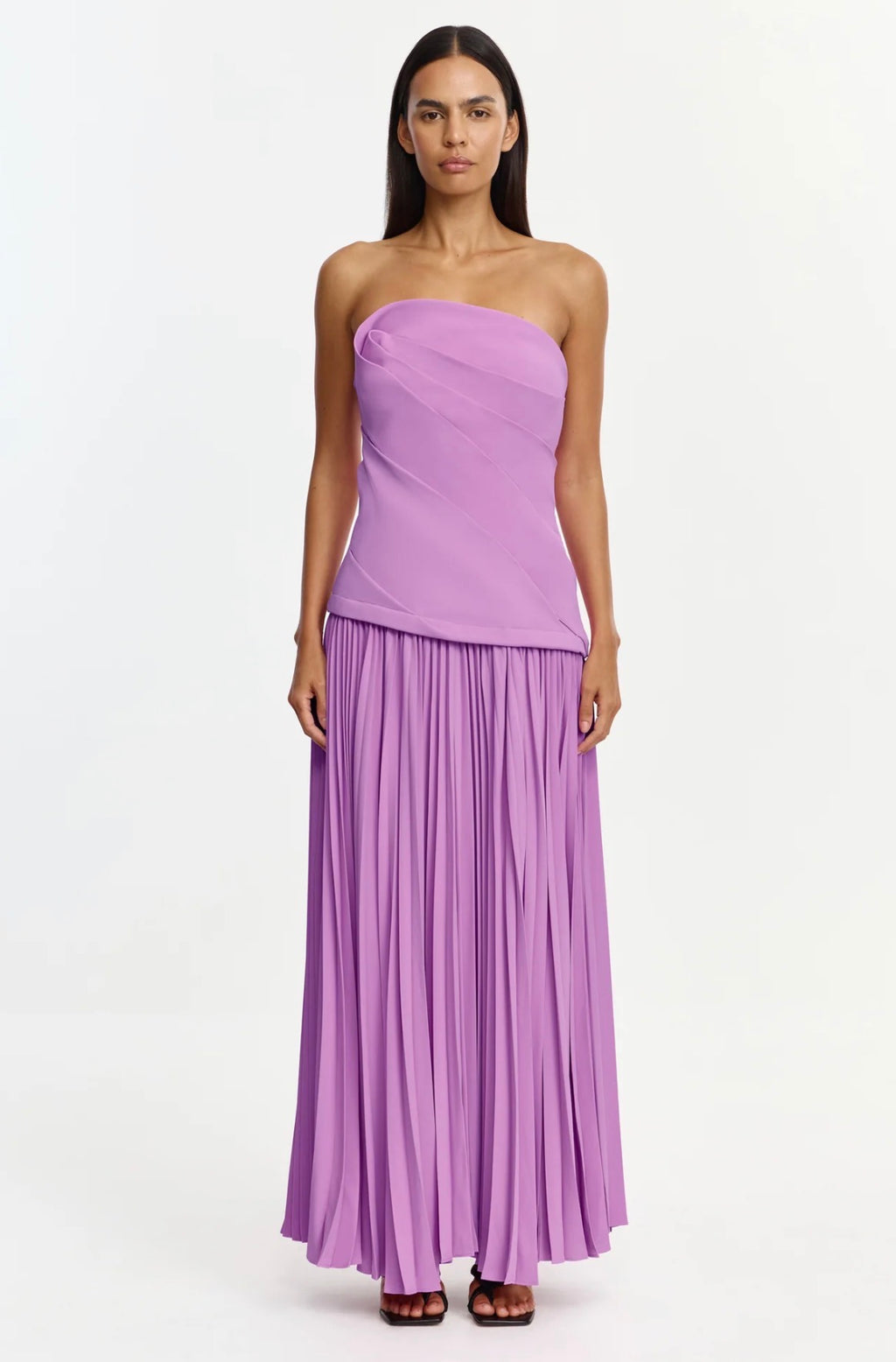 Acler Harden Maxi Dress Zinnia Pink
