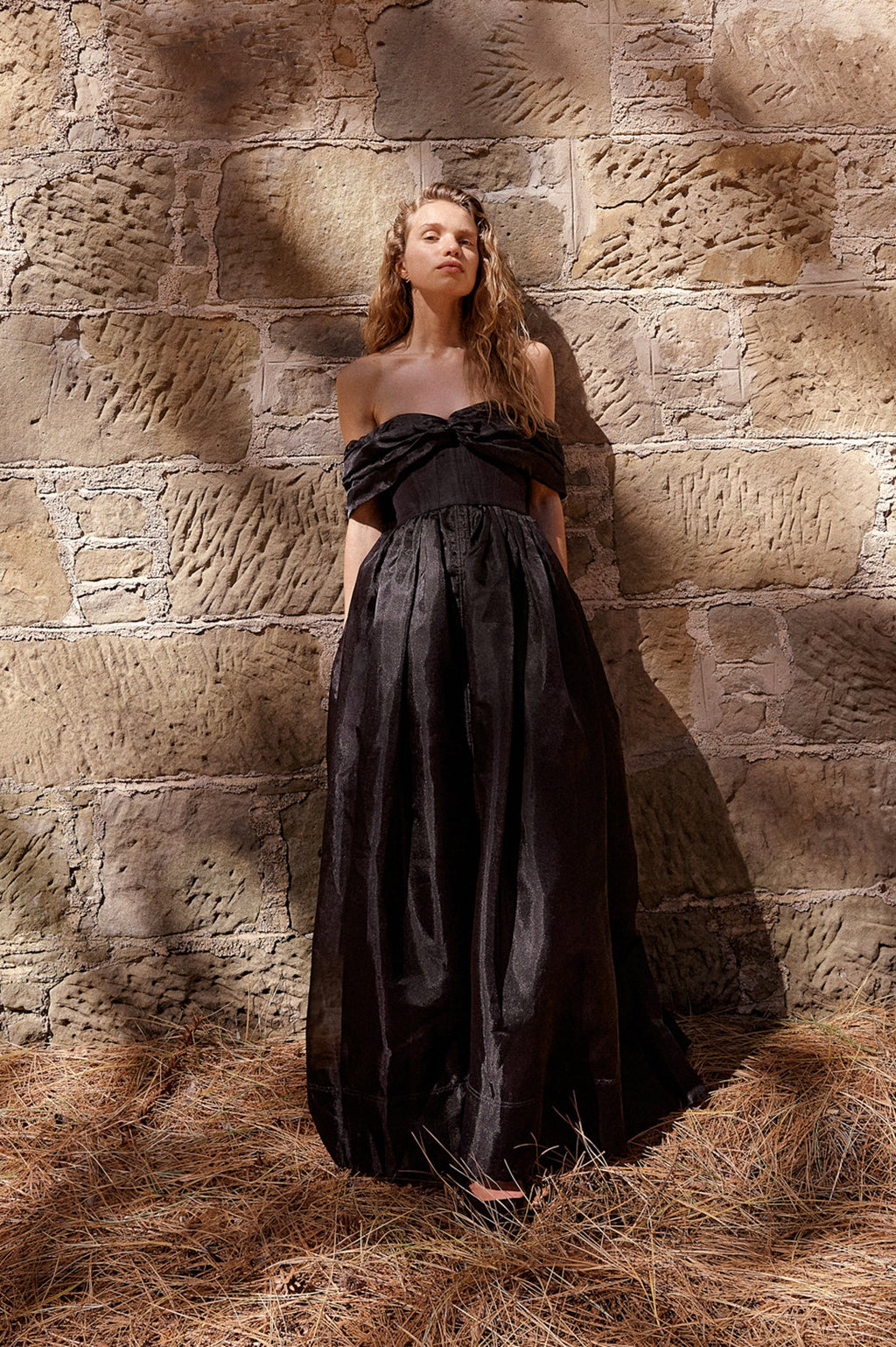 Aje Cordelia Corseted Maxi Dress