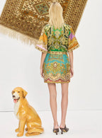 Alemais Clemenza Spliced Mini Dress
