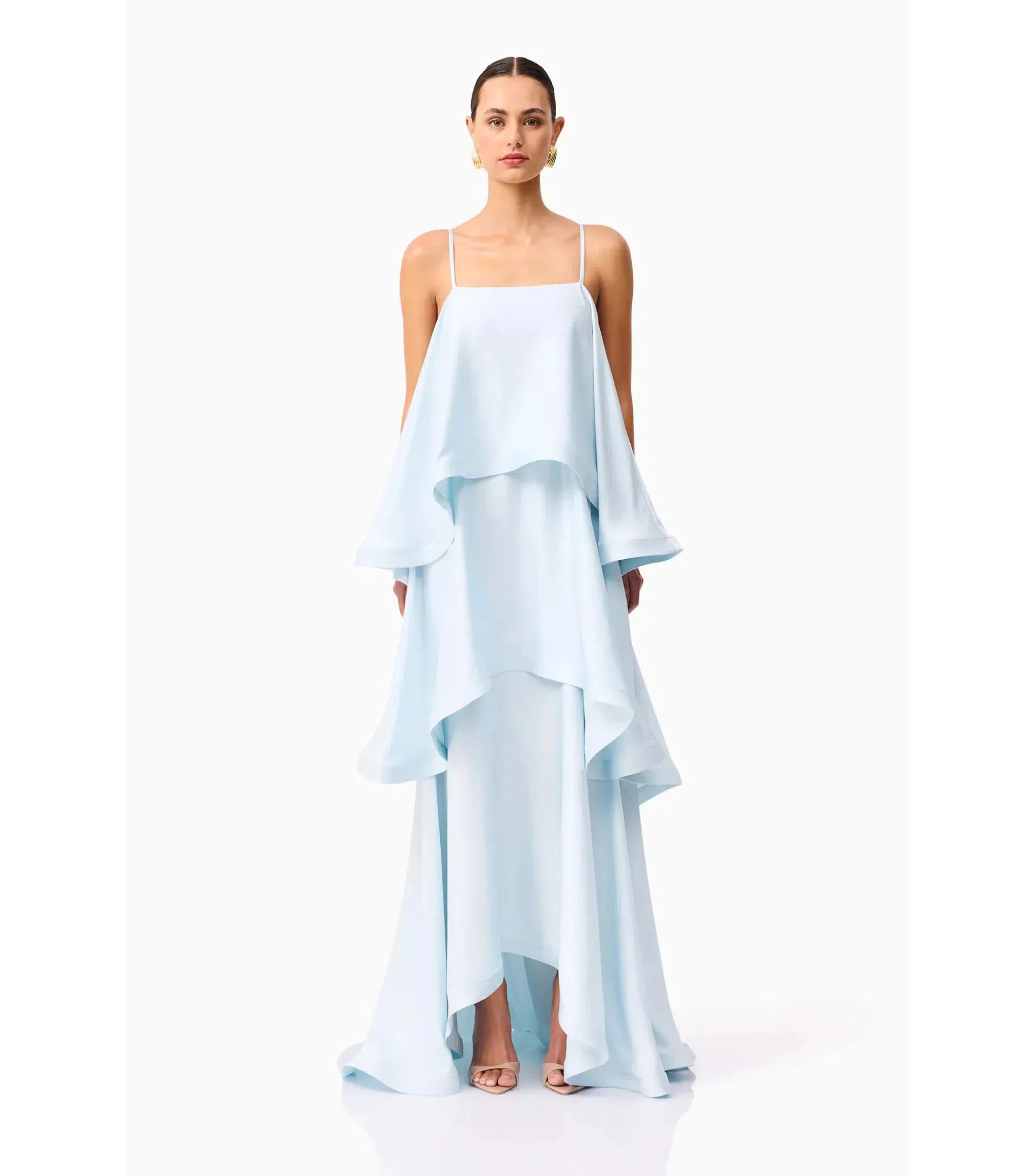 Elliatt Tilly Tiered Maxi Dress Blue
