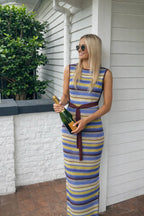 Sir The Label Coastline Tie Dress Cala Stripe