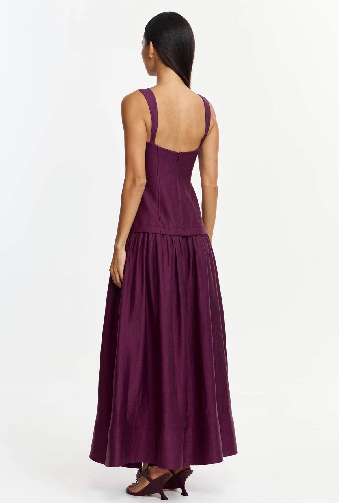 Acler Reeve Maxi Dress Fig