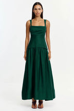 Acler Reeve Maxi Dress Deep Emerald