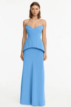 Acler Bankfeild Maxi Dress Blue