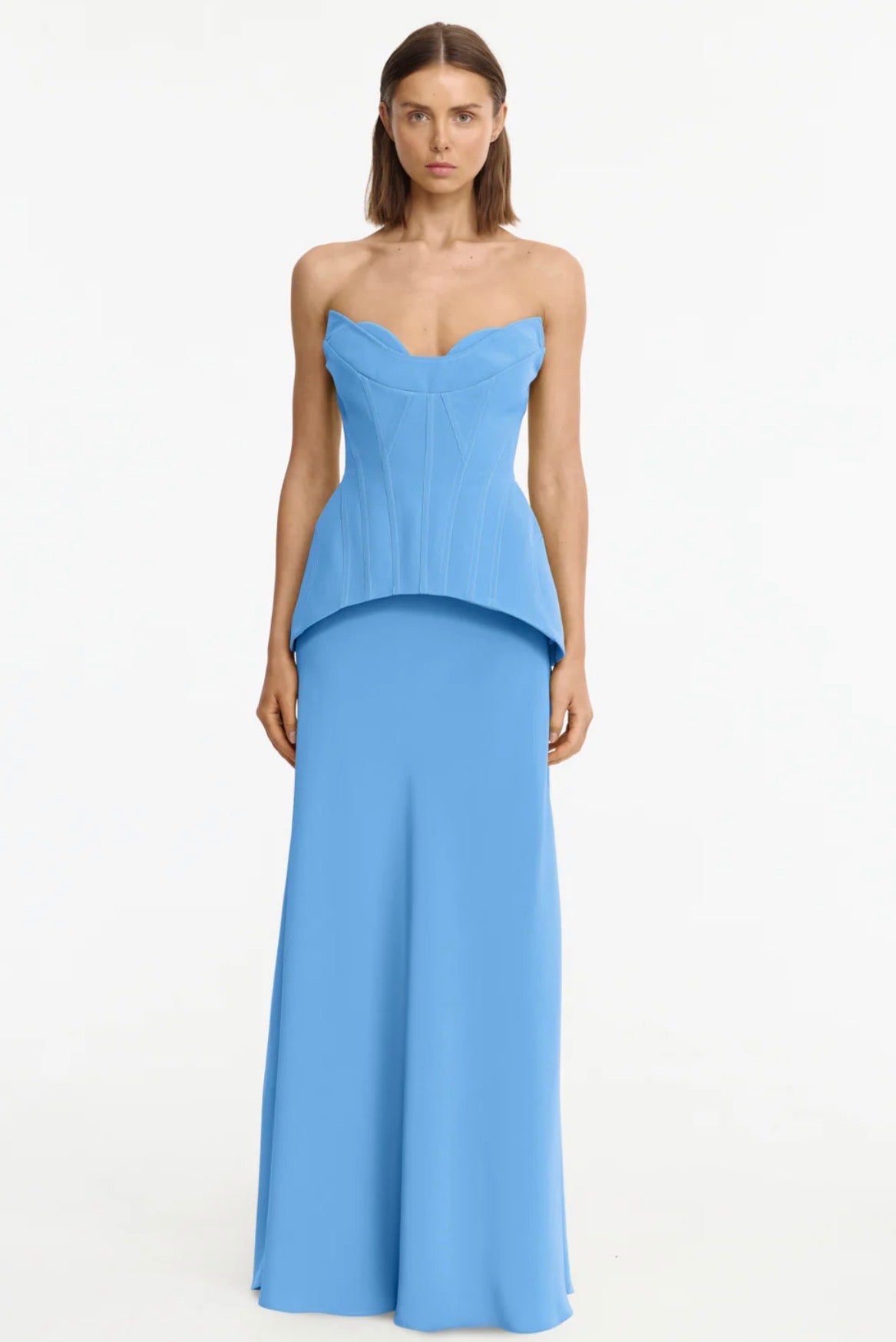 Acler Bankfeild Maxi Dress Blue