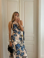 By Nicola Hayley Tie Maxi Dress Wakiki Floral
