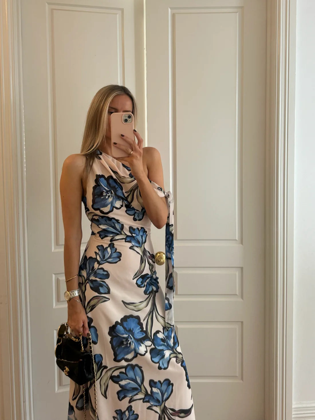 By Nicola Hayley Tie Maxi Dress Wakiki Floral