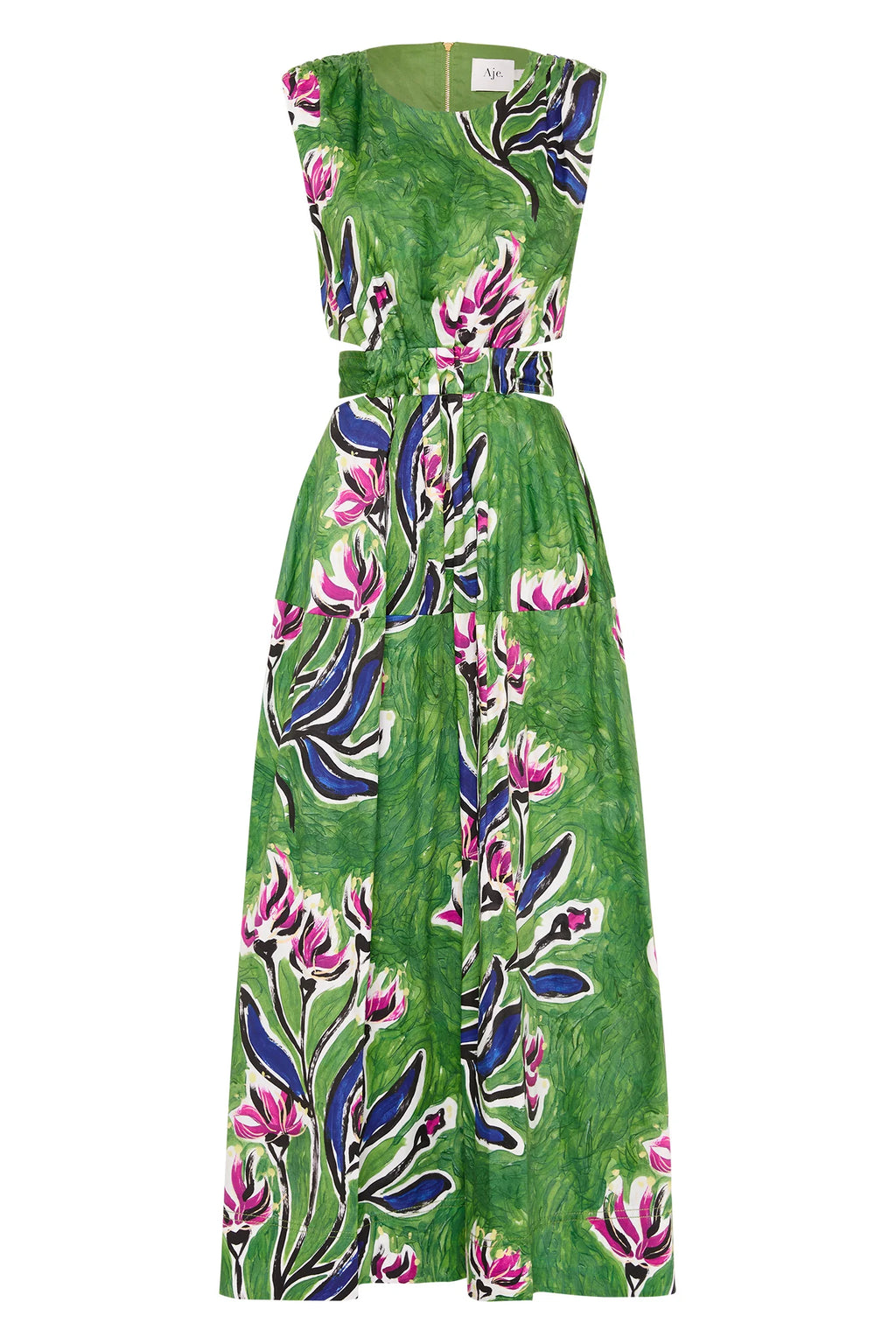 Aje Zorina Tie Midi Dress