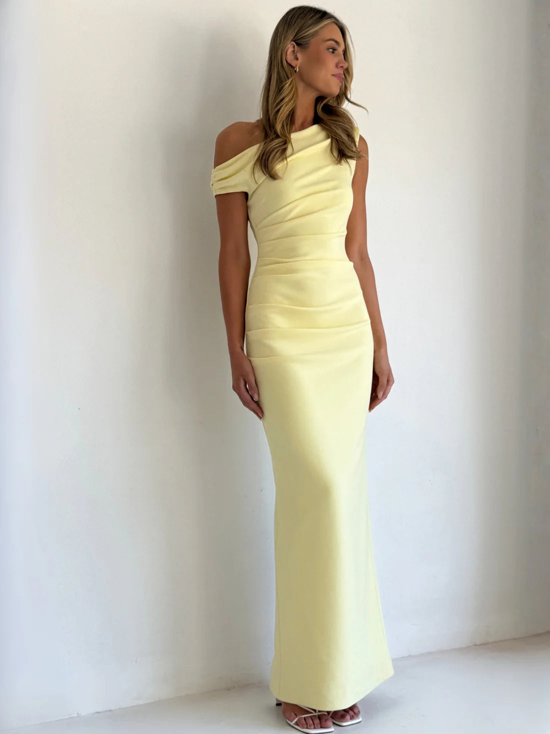 By Nicola Sophia Maxi Dress Pastel Lemon