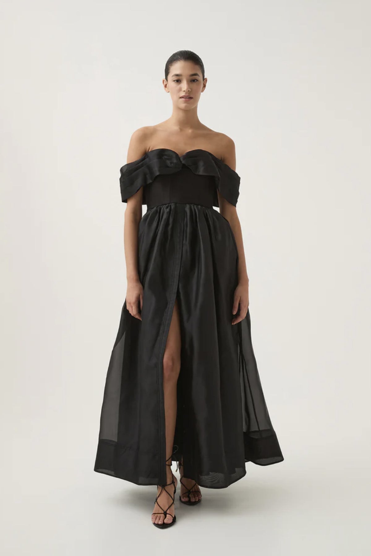 Aje Cordelia Corseted Maxi Dress