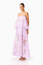 Elliatt Elysia Tiered Gown Purple Floral