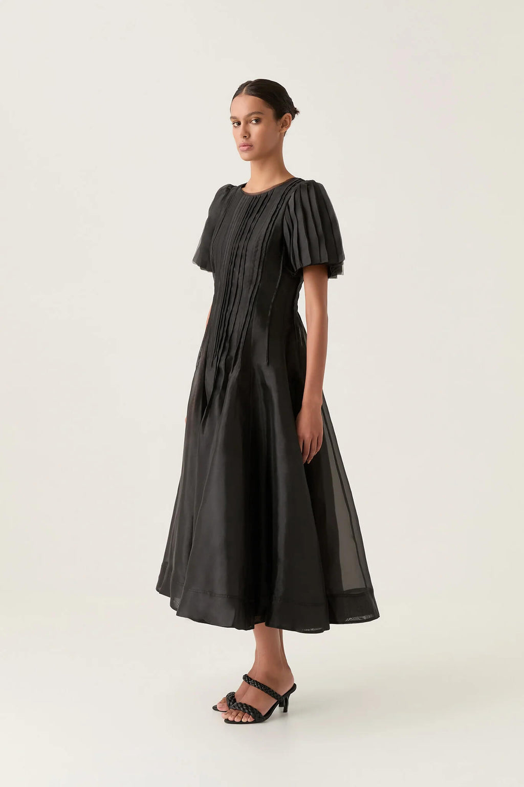 Aje Nova Pleated Midi Dress