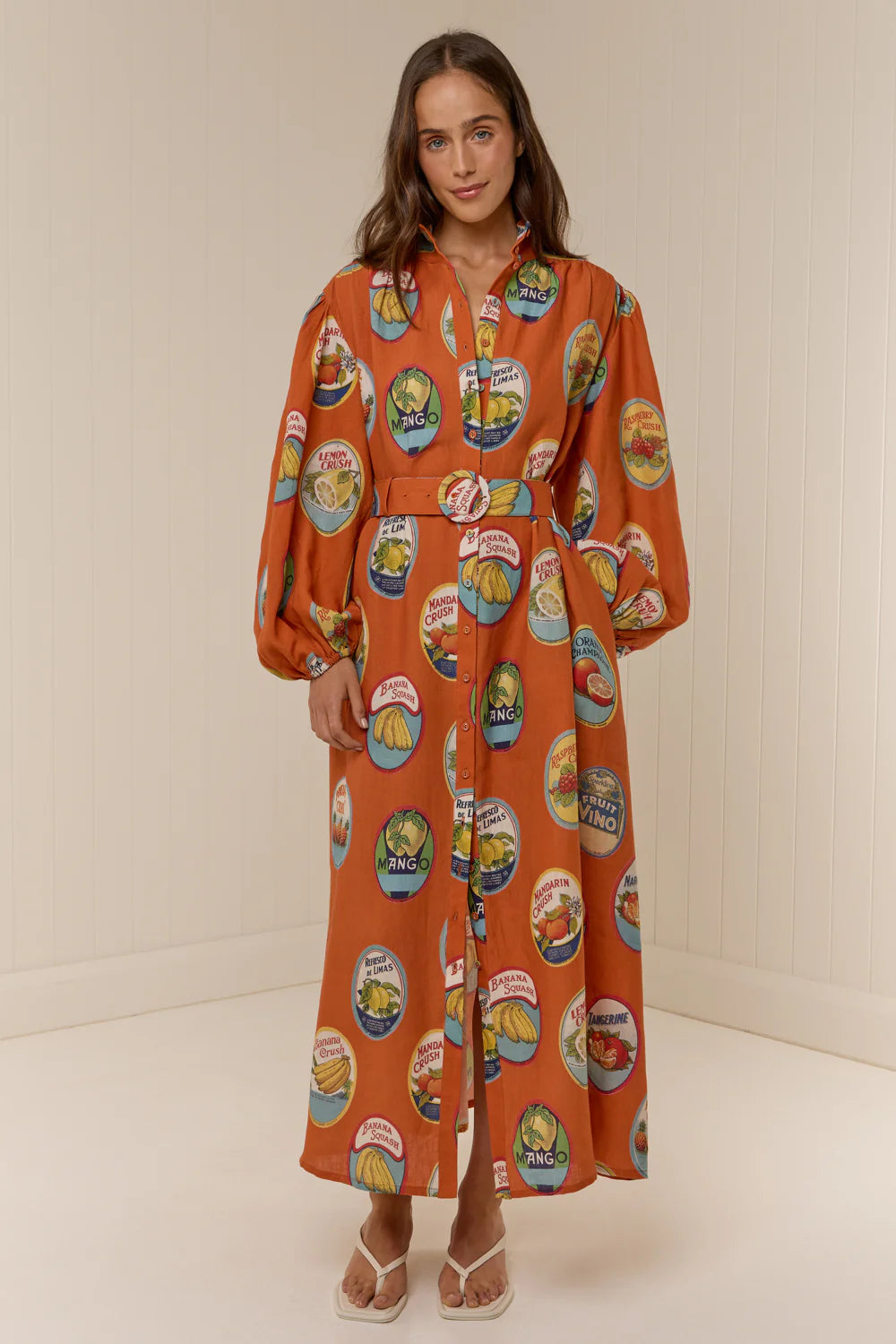 Palm Noosa Noddy Dress La Fruta Orange