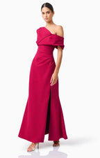 Elliatt Vardessa Asymmetrical Gown in Raspberry Pink
