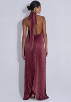 Lidee Opera Gown Wine Shimmer