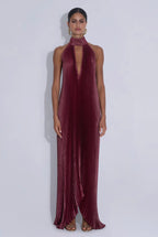 Lidee Opera Gown Wine Shimmer