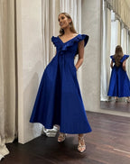 Morrison Zeta Midi Dress Cobalt