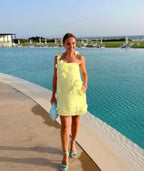 Zimmermann High Tide Shift Flower Mini Dress