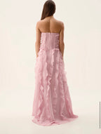 Aje Allairie Gown Chalk Pink