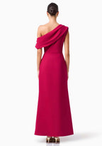 Elliatt Vardessa Asymmetrical Gown in Raspberry Pink