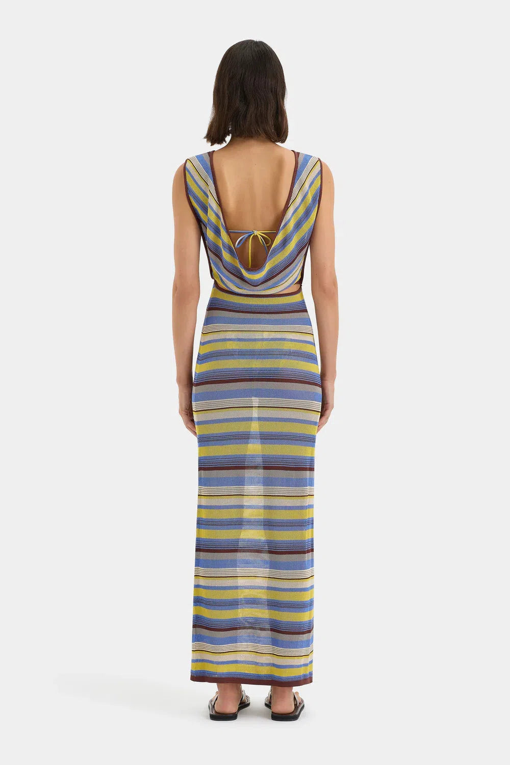 Sir The Label Coastline Tie Dress Cala Stripe