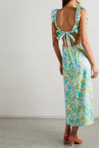 Zimmermann High Tide Frill Midi Dress