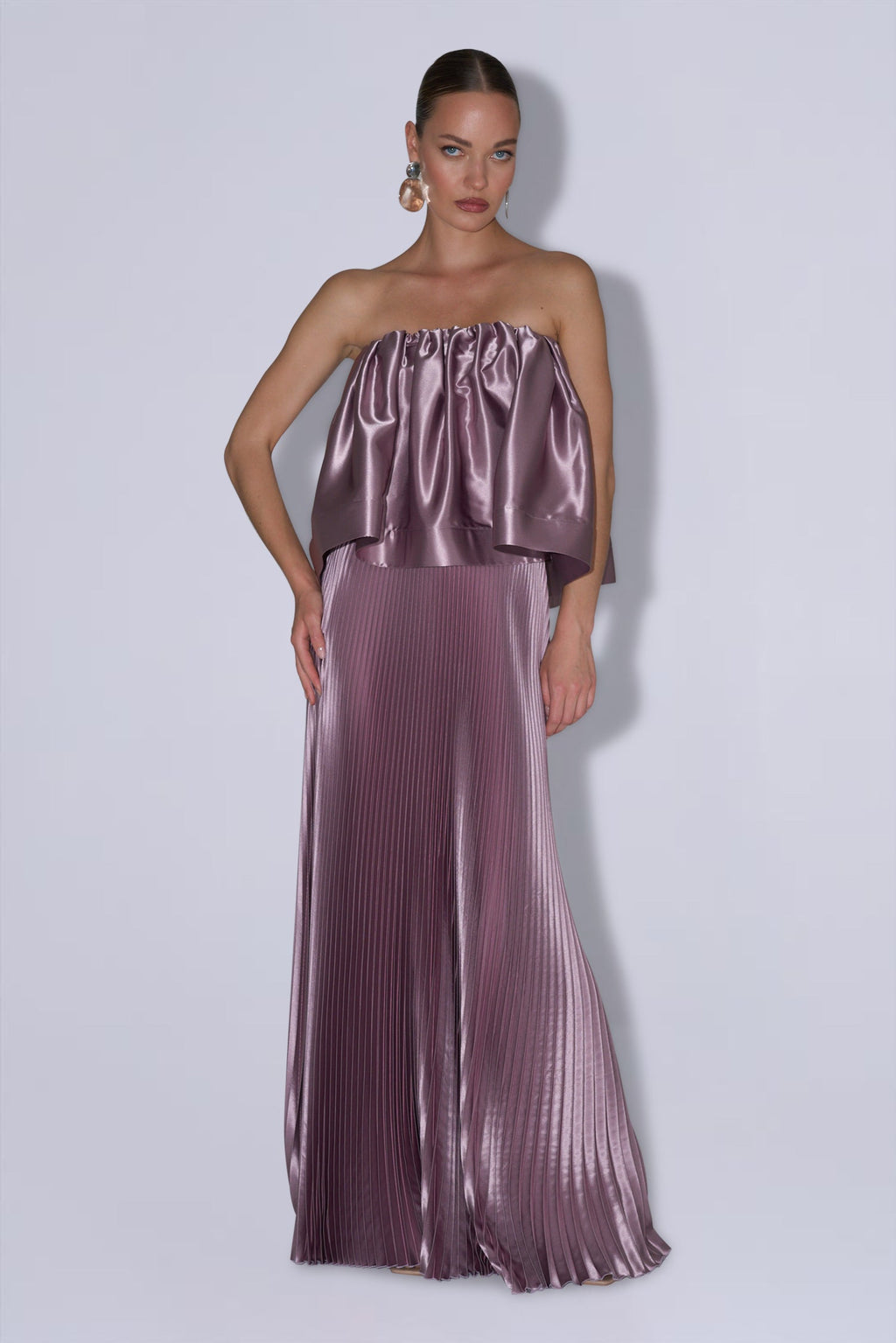 Lidee Breeanna top & Gala Skirt Set Rosewood