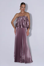 Lidee Breeanna top & Gala Skirt Set Rosewood