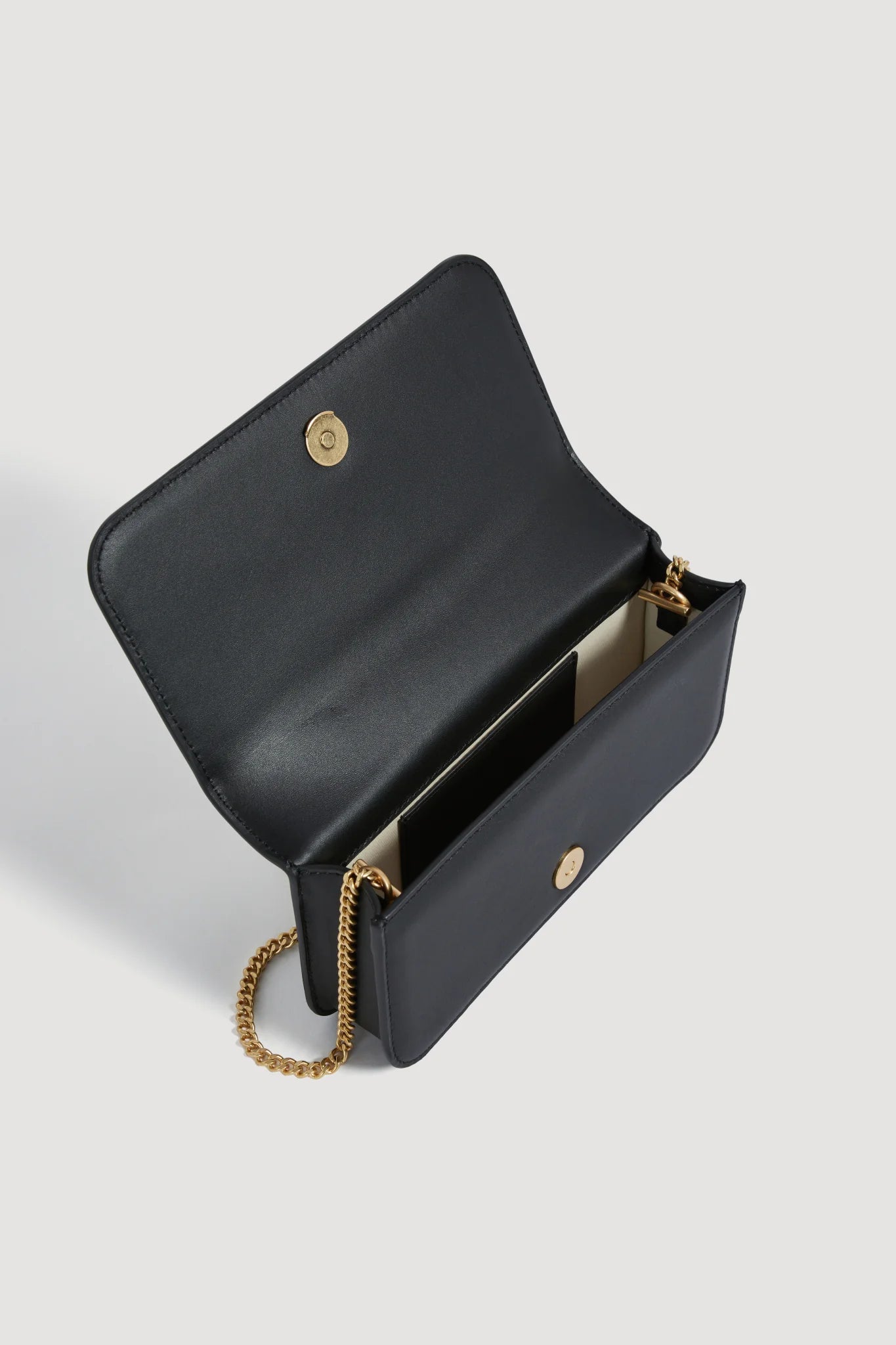 Aje Alessia Flower Clutch Black