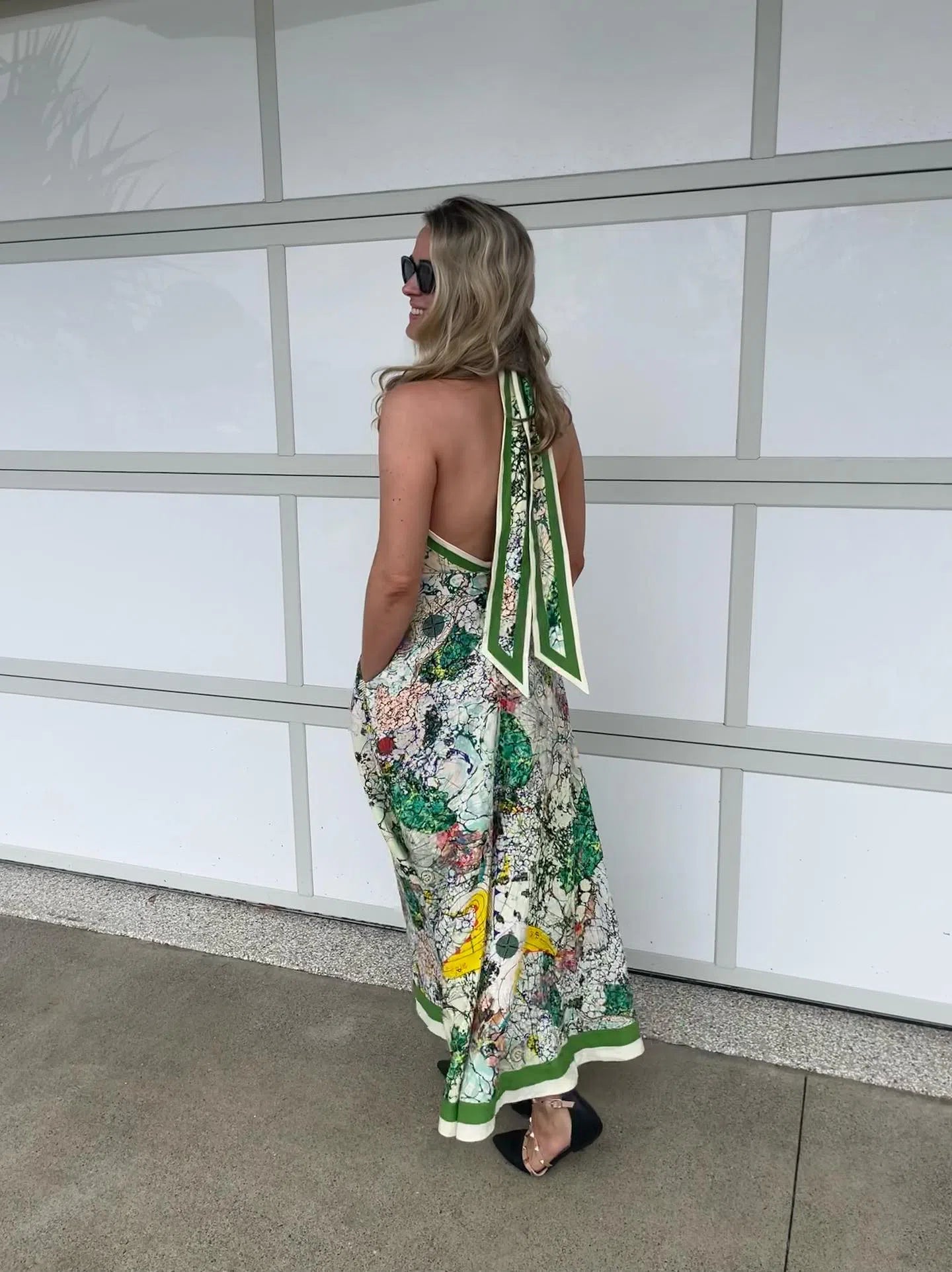 Alemais Odyssey Halter Dress