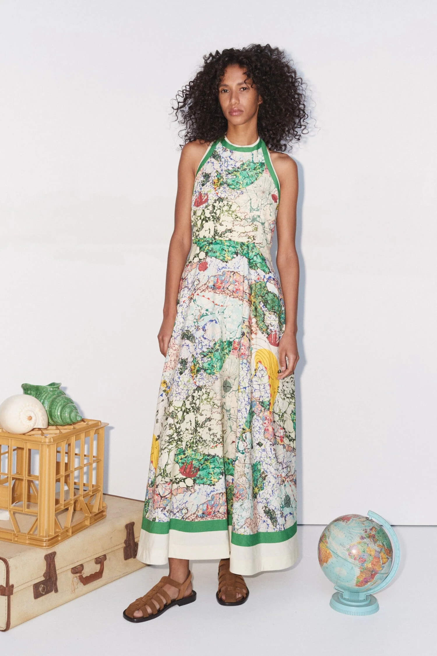 Alemais Odyssey Halter Dress