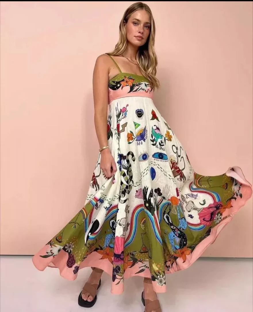 Alemais Evergreen Sundress