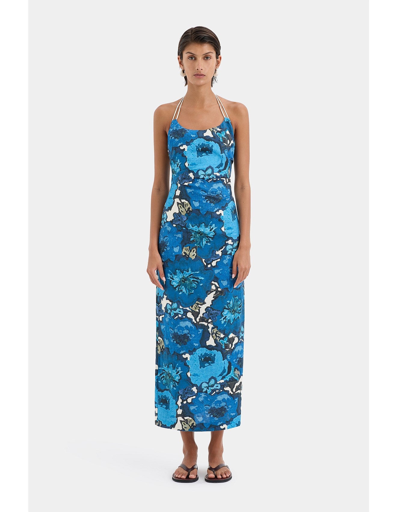 Sir The Label Camellia Midi Dress