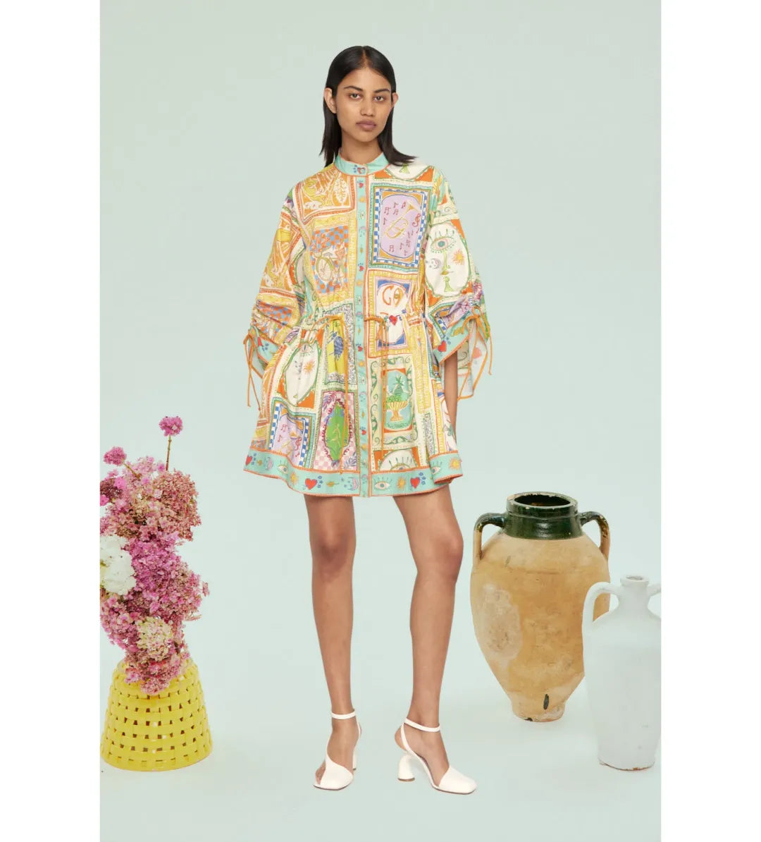 Alemais Holiday Go To Mini Dress Multi