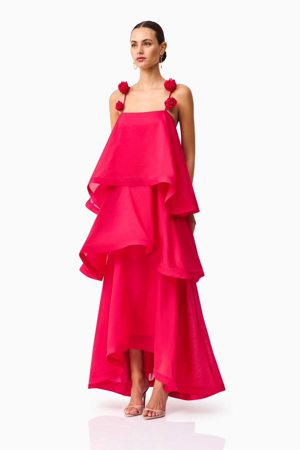 Elliatt Thalia Tiered Gown Pink