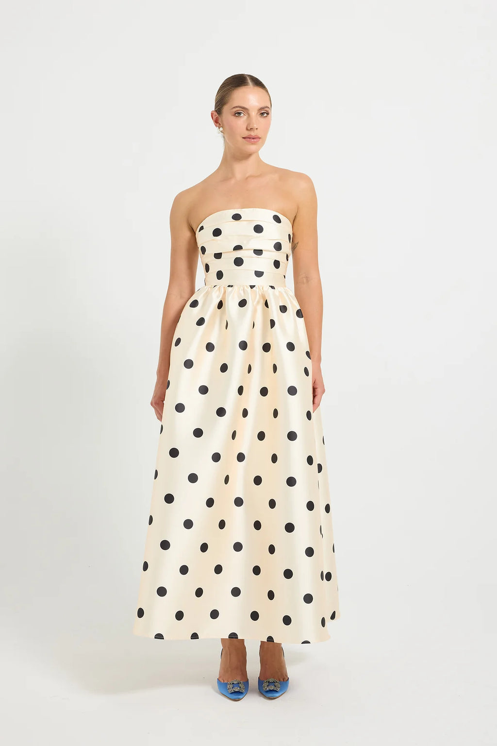 Pasduchas Dottie Strapless Midi Dress