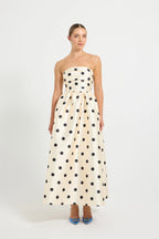 Pasduchas Dottie Strapless Midi Dress