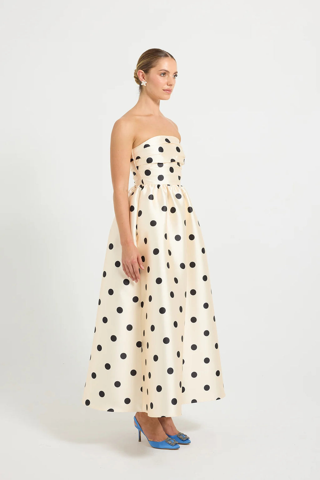 Pasduchas Dottie Strapless Midi Dress