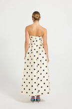Pasduchas Dottie Strapless Midi Dress