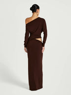 Benni Enya Maxi Dress Chocolate Brown